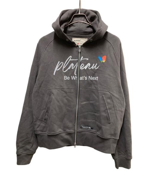 PLATEAU STUDIO（プラテウスタジオ）PLATEAU STUDIO (プラテウスタジオ) ジップパーカー グレー サイズ:Freeの古着・服飾アイテム