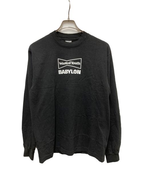 BABYLONE（バビロン）BABYLONE (バビロン) VERDY (ヴェルディ) LONGSLEEVE T-SHIRT ブラック サイズ:	SIZE Sの古着・服飾アイテム
