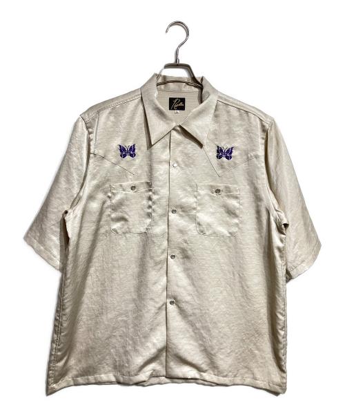 Needles（ニードルズ）Needles (ニードルズ) S/S Cowboy One-Up Shirt/ショートスリーブ カウボーイ ワンアップ シャツ ベージュ サイズ:Ｌの古着・服飾アイテム