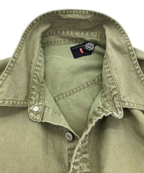 LEVI'S（リーバイス）LEVI'S (リーバイス) ツイルワークシャツ オリーブ サイズ:XXLの古着・服飾アイテム