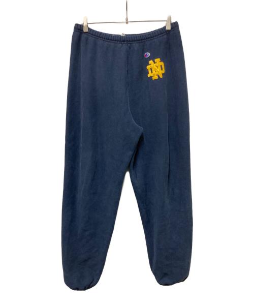 Champion（チャンピオン）Champion (チャンピオン) 90s  カレッジワッペンREVERSE WEAVE スウェットパンツ ネイビー サイズ:Lの古着・服飾アイテム