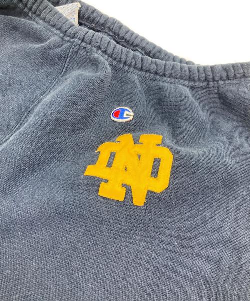 Champion（チャンピオン）Champion (チャンピオン) 90s  カレッジワッペンREVERSE WEAVE スウェットパンツ ネイビー サイズ:Lの古着・服飾アイテム