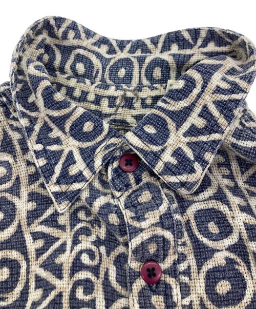 L.L.Bean（エルエルビーン）L.L.Bean (エルエルビーン) 80sジオメトリックデザインシャツ ネイビー サイズ:	SIZE Lの古着・服飾アイテム