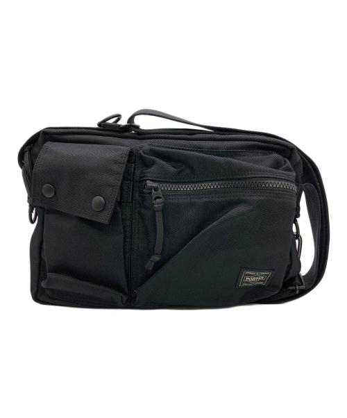 PORTER（ポーター）PORTER (ポーター) SHOULDER BAG ブラック×カーキの古着・服飾アイテム