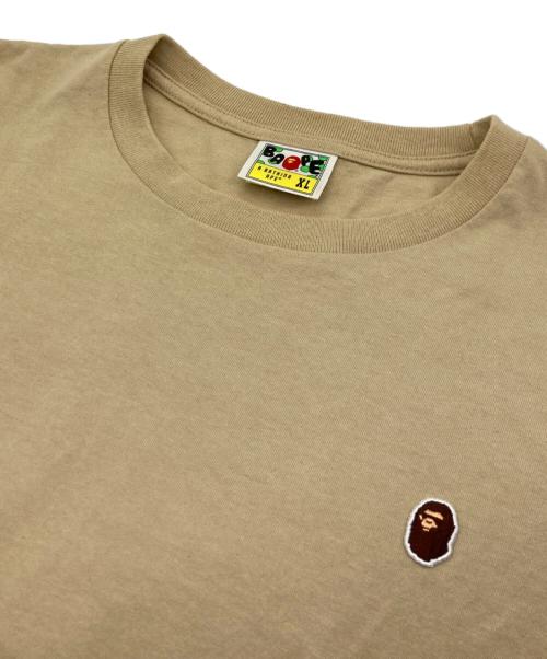 A BATHING APE（アベイシングエイプ）A BATHING APE (アベイシングエイプ) APE HEAD TEE ベージュ サイズ:XLの古着・服飾アイテム