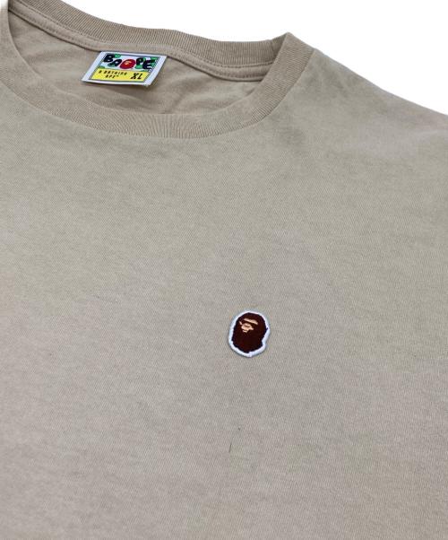 A BATHING APE（アベイシングエイプ）A BATHING APE (アベイシングエイプ) APE HEAD TEE ベージュ サイズ:XLの古着・服飾アイテム
