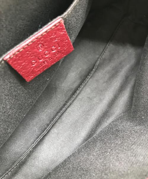 GUCCI（グッチ）GUCCI (グッチ) ミニボストンバッグ ベージュ×ワインレッドの古着・服飾アイテム