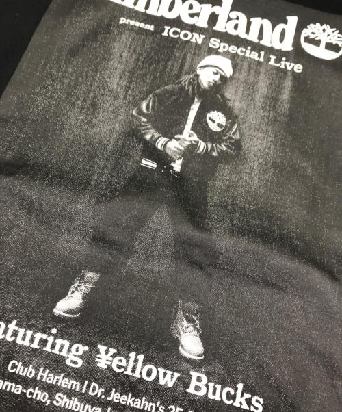 Timberland（ティンバーランド）Timberland (ティンバーランド) YELLOWBUCKS (イエローバックス) プリントTシャツ ブラック サイズ:Lの古着・服飾アイテム