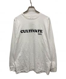 STEEP GRADE SHARP CURVES（スティープグレイドシャープカーヴス）の古着「CULTIVATE L/S tee」｜ホワイト