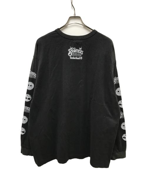 Timberland（ティンバーランド）Timberland (ティンバーランド) MR.BROTHERS CUT CLUB (ミスターブラザーズカットクラブ) コラボロングスリーブカットソー ブラック サイズ:Lの古着・服飾アイテム