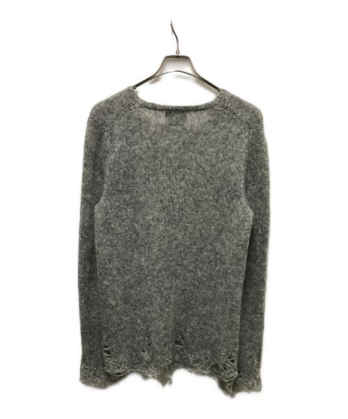 NUMBER (N)INE（ナンバーナイン）NUMBER (N)INE (ナンバーナイン) 09AWモヘアグランジニット グレー サイズ:	SIZE 3の古着・服飾アイテム