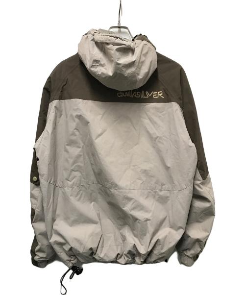 Quiksilver（クイックシルバー）Quiksilver (クイックシルバー) 00sCOMPASS JACKET ベージュ×ブラウン サイズ:	SIZE Mの古着・服飾アイテム