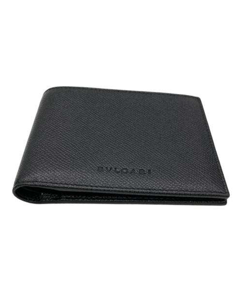 BVLGARI（ブルガリ）BVLGARI (ブルガリ) HIPSTER LARGE 2 FOLDS ブラックの古着・服飾アイテム