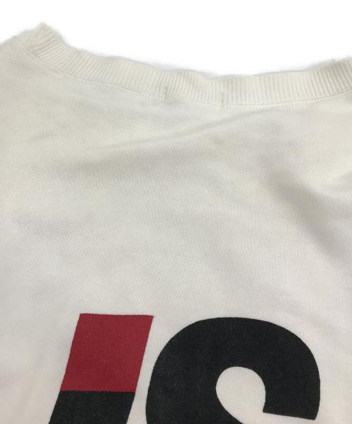 I.S.（アイエス）I.S. (アイエス) バックプリントロゴスウェット ホワイト サイズ:Sの古着・服飾アイテム
