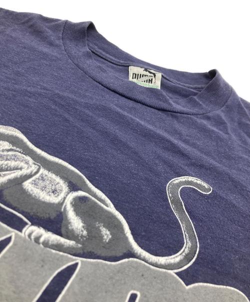 PUMA（プーマ）PUMA (プーマ) パンサープリントTシャツ ネイビー サイズ:	SIZE Mの古着・服飾アイテム