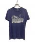 PUMA（プーマ）の古着「パンサープリントTシャツ」｜ネイビー