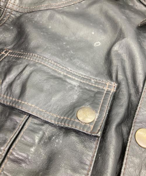 BELSTAFF（ベルスタッフ）BELSTAFF (ベルスタッフ) gangster レザーモーターサイクルジャケット ブラック サイズ:	SIZE XXLの古着・服飾アイテム