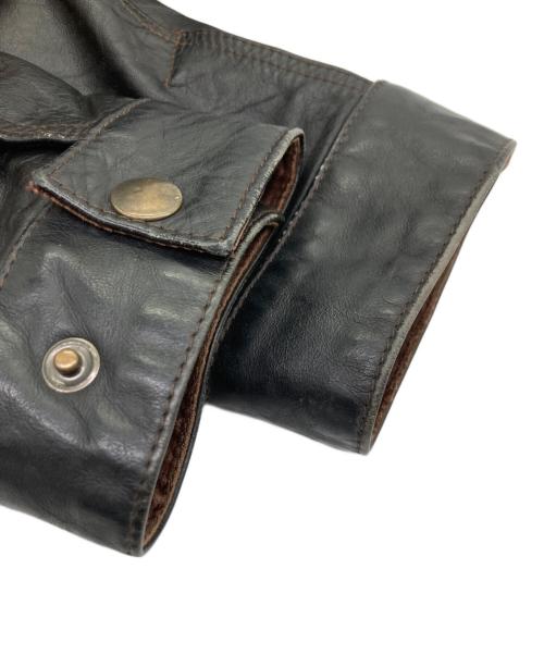 BELSTAFF（ベルスタッフ）BELSTAFF (ベルスタッフ) gangster レザーモーターサイクルジャケット ブラック サイズ:	SIZE XXLの古着・服飾アイテム