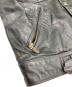 中古・古着 BELSTAFF (ベルスタッフ) gangster レザーモーターサイクルジャケット ブラック サイズ:	SIZE XXL：25000円