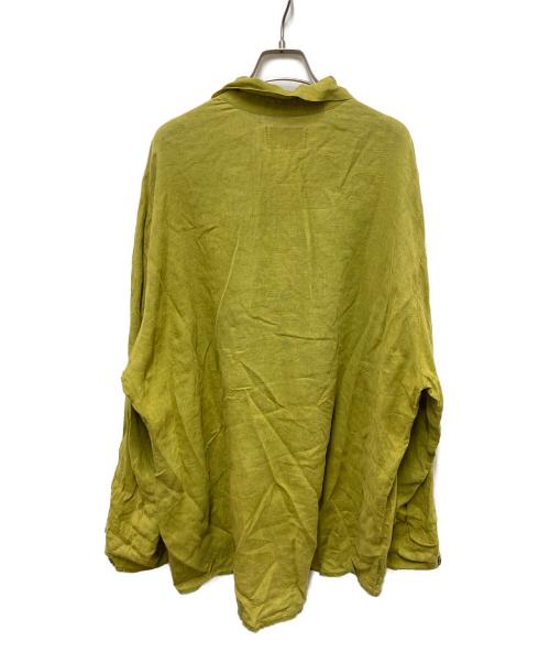 FLAX（フラックス）FLAX (フラックス) リネンシャツ イエロー サイズ:SIZE Mの古着・服飾アイテム