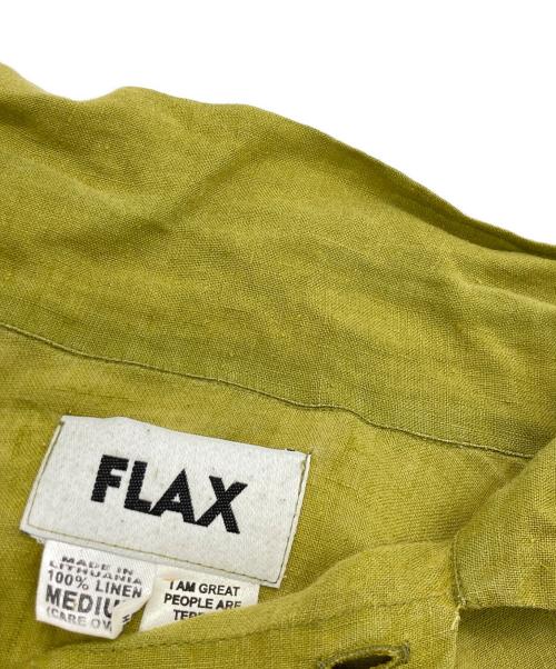 FLAX（フラックス）FLAX (フラックス) リネンシャツ イエロー サイズ:SIZE Mの古着・服飾アイテム