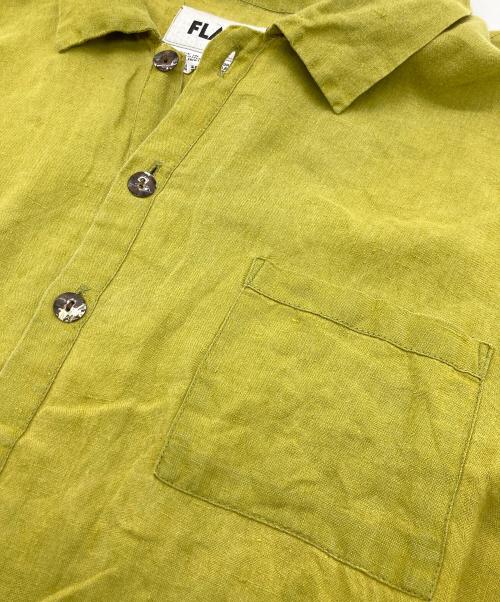 FLAX（フラックス）FLAX (フラックス) リネンシャツ イエロー サイズ:SIZE Mの古着・服飾アイテム
