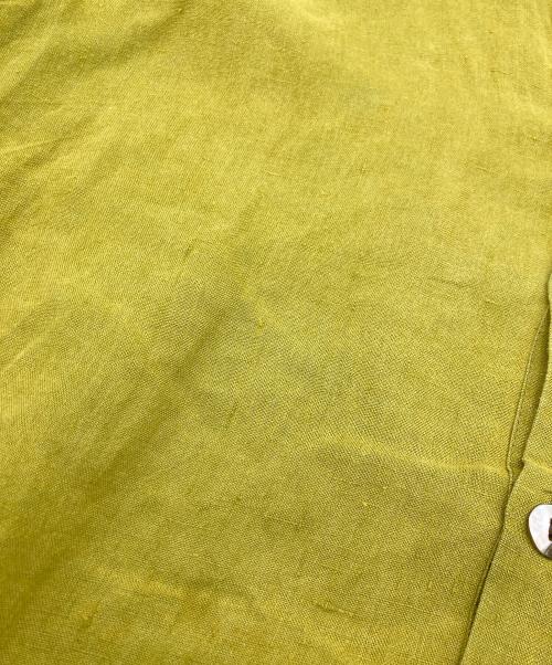 FLAX（フラックス）FLAX (フラックス) リネンシャツ イエロー サイズ:SIZE Mの古着・服飾アイテム