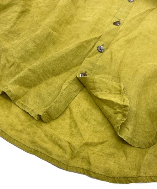 FLAX（フラックス）FLAX (フラックス) リネンシャツ イエロー サイズ:SIZE Mの古着・服飾アイテム
