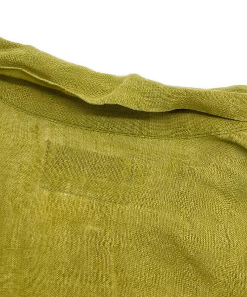 FLAX（フラックス）FLAX (フラックス) リネンシャツ イエロー サイズ:SIZE Mの古着・服飾アイテム