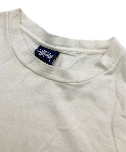 stussy（ステューシー）stussy (ステューシー) WTAPS (ダブルタップス) 90sコラボプリントTシャツ ホワイト サイズ:	SIZE Lの古着・服飾アイテム