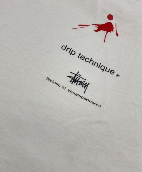 stussy（ステューシー）stussy (ステューシー) WTAPS (ダブルタップス) 90sコラボプリントTシャツ ホワイト サイズ:	SIZE Lの古着・服飾アイテム