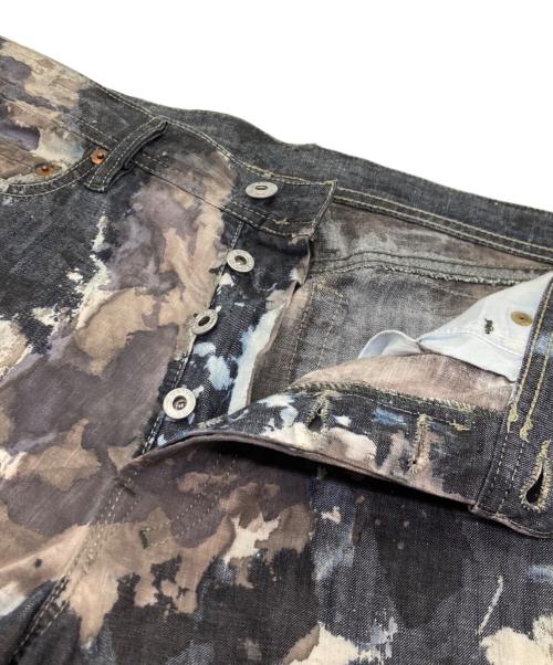 DIESEL（ディーゼル）DIESEL (ディーゼル) ブリーチデザインパンツ グレー サイズ:29の古着・服飾アイテム
