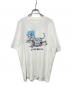 USED（ユーズド）の古着「CAT&MOUSE アートプリントTシャツ」｜ホワイト