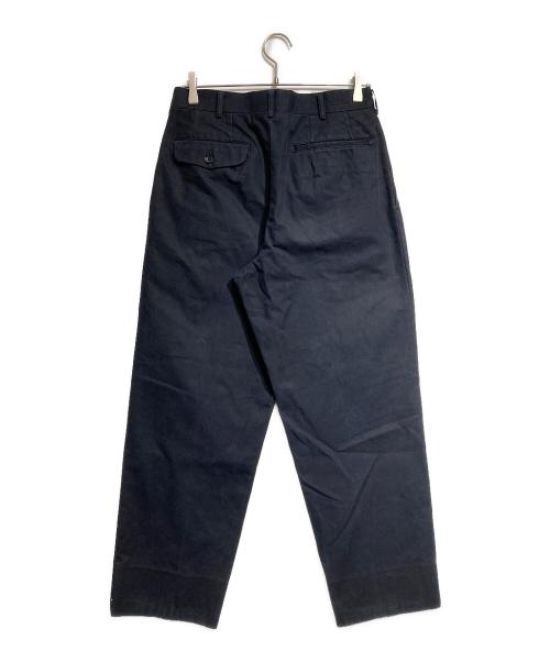 COMME des GARCONS HOMME（コムデギャルソン オム）COMME des GARCONS HOMME (コムデギャルソン オム) 2タックチノワイドスラックス/Wide Chino Pants ネイビー サイズ:Mの古着・服飾アイテム