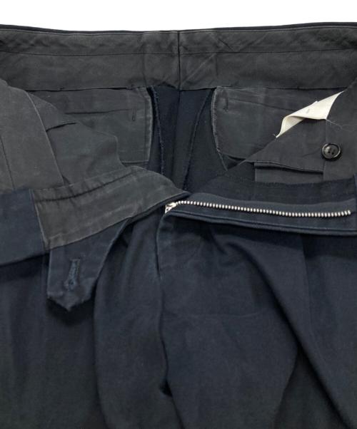 COMME des GARCONS HOMME（コムデギャルソン オム）COMME des GARCONS HOMME (コムデギャルソン オム) 2タックチノワイドスラックス/Wide Chino Pants ネイビー サイズ:Mの古着・服飾アイテム