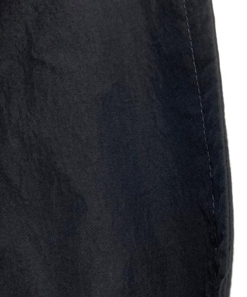 Ferragamo（フェラガモ）Ferragamo (フェラガモ) 襟レザー切替ナイロントレンチコート / Nylon trench coat with leather collar ブラック サイズ:42の古着・服飾アイテム