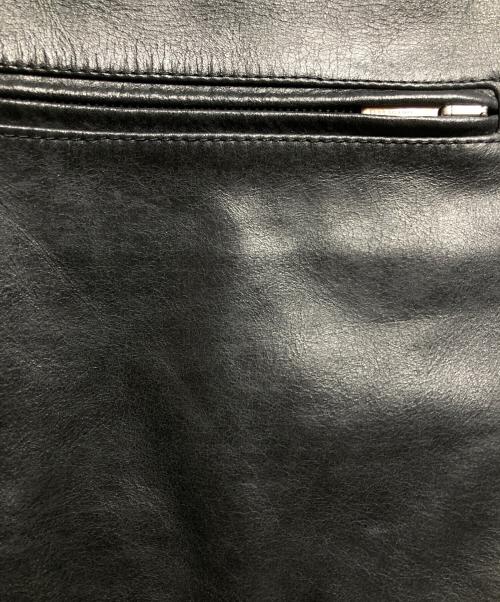 Ferragamo（フェラガモ）Ferragamo (フェラガモ) レザーライダースジャケット ブラック サイズ:44の古着・服飾アイテム