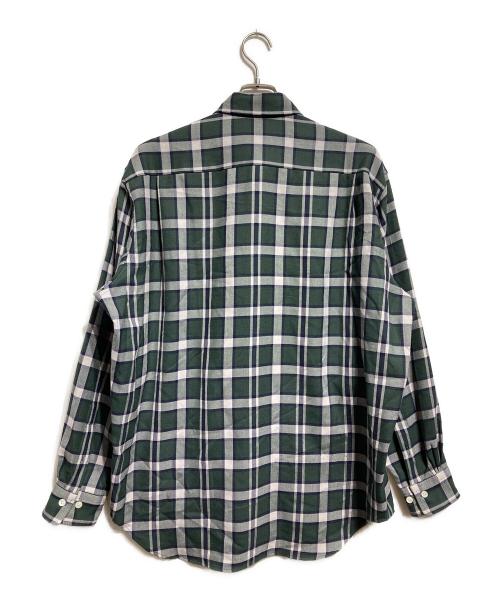 MARKAWARE（マーカウェア）MARKAWARE (マーカウェア) オーガニックウールヴィエラコンフォートフィットシャツ/Organic Wool Viyella Comfort Fit Shirt グリーン サイズ:1の古着・服飾アイテム