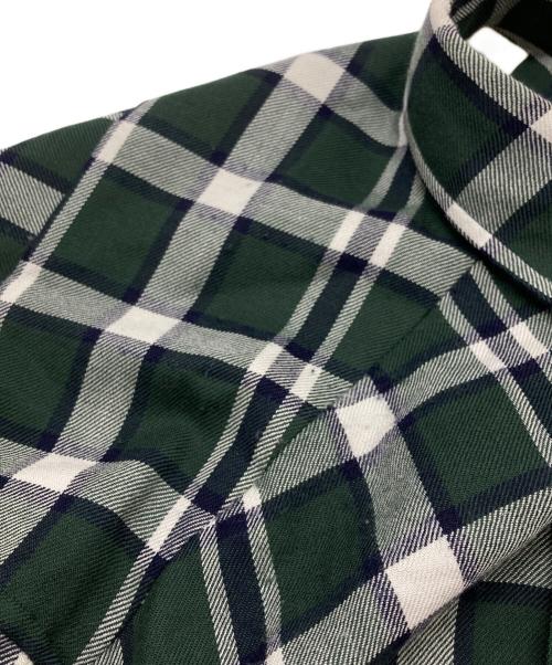 MARKAWARE（マーカウェア）MARKAWARE (マーカウェア) オーガニックウールヴィエラコンフォートフィットシャツ/Organic Wool Viyella Comfort Fit Shirt グリーン サイズ:1の古着・服飾アイテム