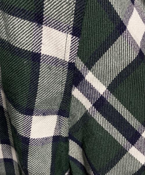 MARKAWARE（マーカウェア）MARKAWARE (マーカウェア) オーガニックウールヴィエラコンフォートフィットシャツ/Organic Wool Viyella Comfort Fit Shirt グリーン サイズ:1の古着・服飾アイテム