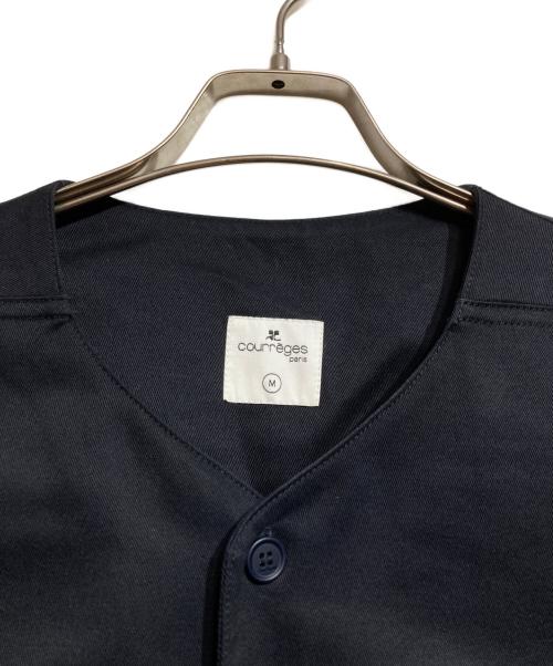 courreges（クレージュ）courreges (クレージュ) BASEBALL SHORT SLEEVES SHIRT/半袖シャツ ブラック サイズ:Mの古着・服飾アイテム