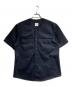 courreges（クレージュ）の古着「BASEBALL SHORT SLEEVES SHIRT/半袖シャツ」｜ブラック