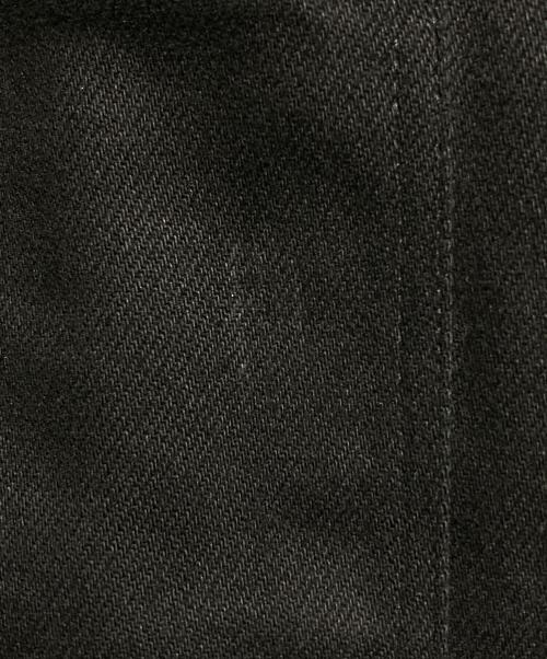 PRADA（プラダ）PRADA (プラダ) フロントコントラストボタン コットンドリル スカート ブラック サイズ:36の古着・服飾アイテム