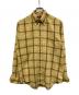 VAN HEUSEN（ヴァンヒューセン/バンヒューゼン）の古着「60‐70s ボタンダウンチェックシャツ」｜イエロー