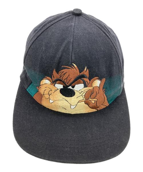 WARNER BROS（ワーナーブラザース）WARNER BROS (ワーナーブラザース) タズマニアンデビルキャップ ブラックの古着・服飾アイテム