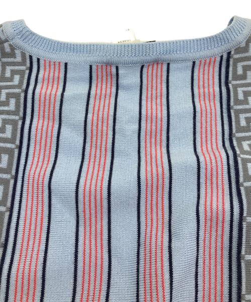 GIANNI VERSACE（ジャンニ・ヴェルサーチ）GIANNI VERSACE (ジャンニ・ヴェルサーチ) ニットベスト スカイブルー サイズ:不明の古着・服飾アイテム