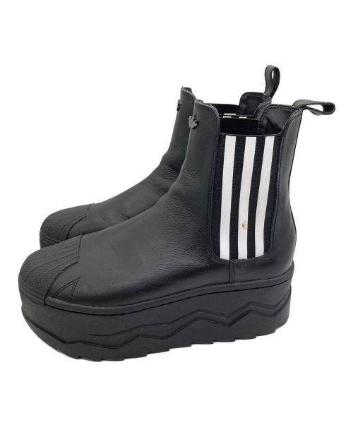 adidas（アディダス）adidas (アディダス) SSTR PLATFORM BOOTS ブラック サイズ:	SIZE US８（25cm）の古着・服飾アイテム