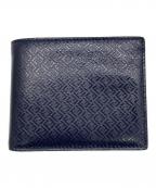 FENDIフェンディ）の古着「Blue Leather Two Folded Wallet」｜ブルー