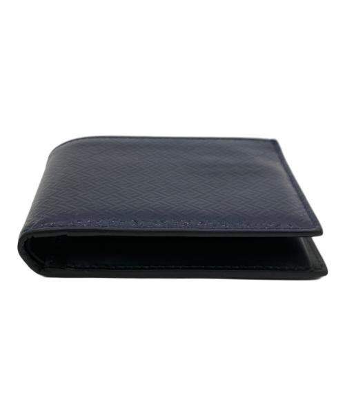FENDI（フェンディ）FENDI (フェンディ) Blue Leather Two Folded Wallet ブルーの古着・服飾アイテム