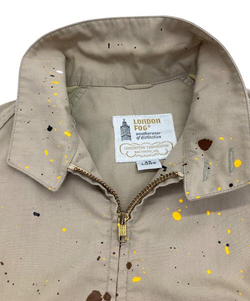 london fog（ロンドンフォグ）LONDON FOG (ロンドンフォグ) G-4 ペイントジャケット ベージュ サイズ:SIZE 38 LONGの古着・服飾アイテム